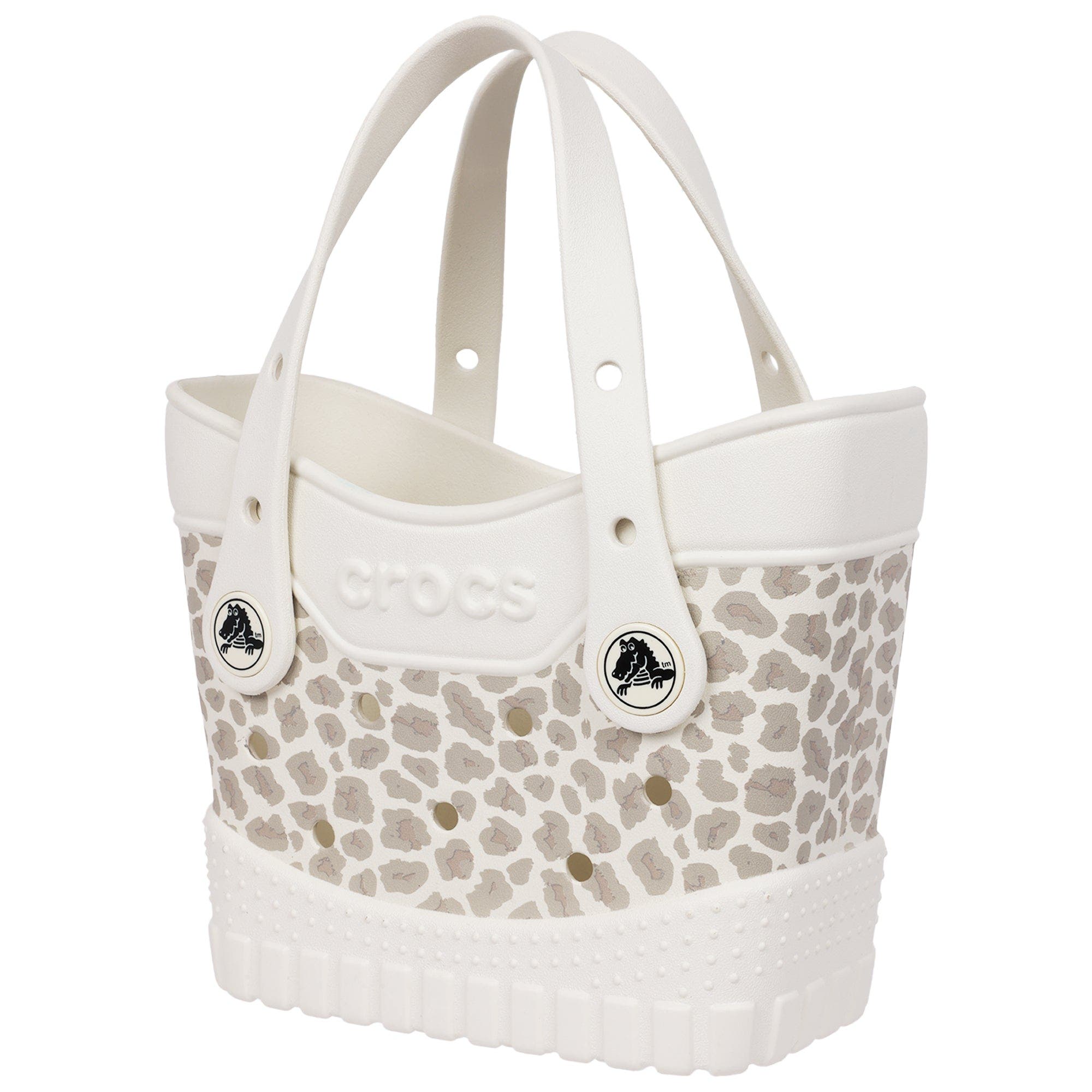 CROCS Micro Classic Cheetah Tote, Alternate, color, Ivory