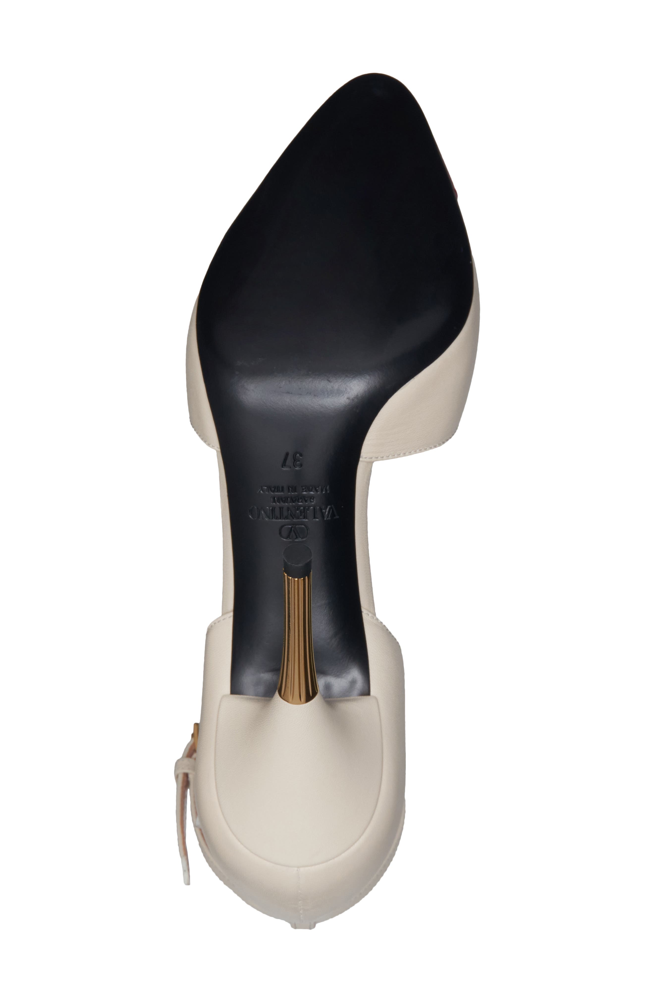 Sinead D'Orsay Pump, Alternate, color, OFF WHITE/ RED