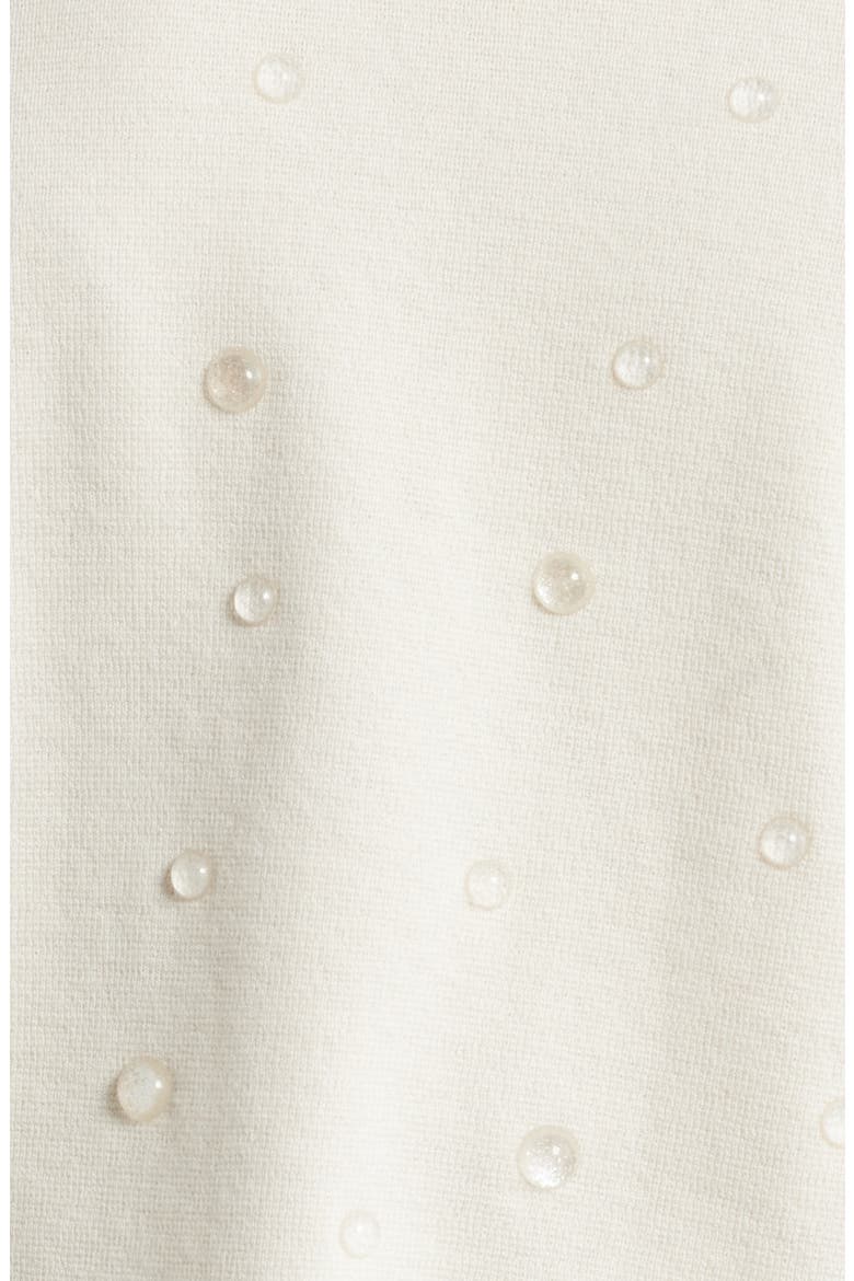 The Droplet Silk & Cotton Sweater, Alternate, color, WHITE