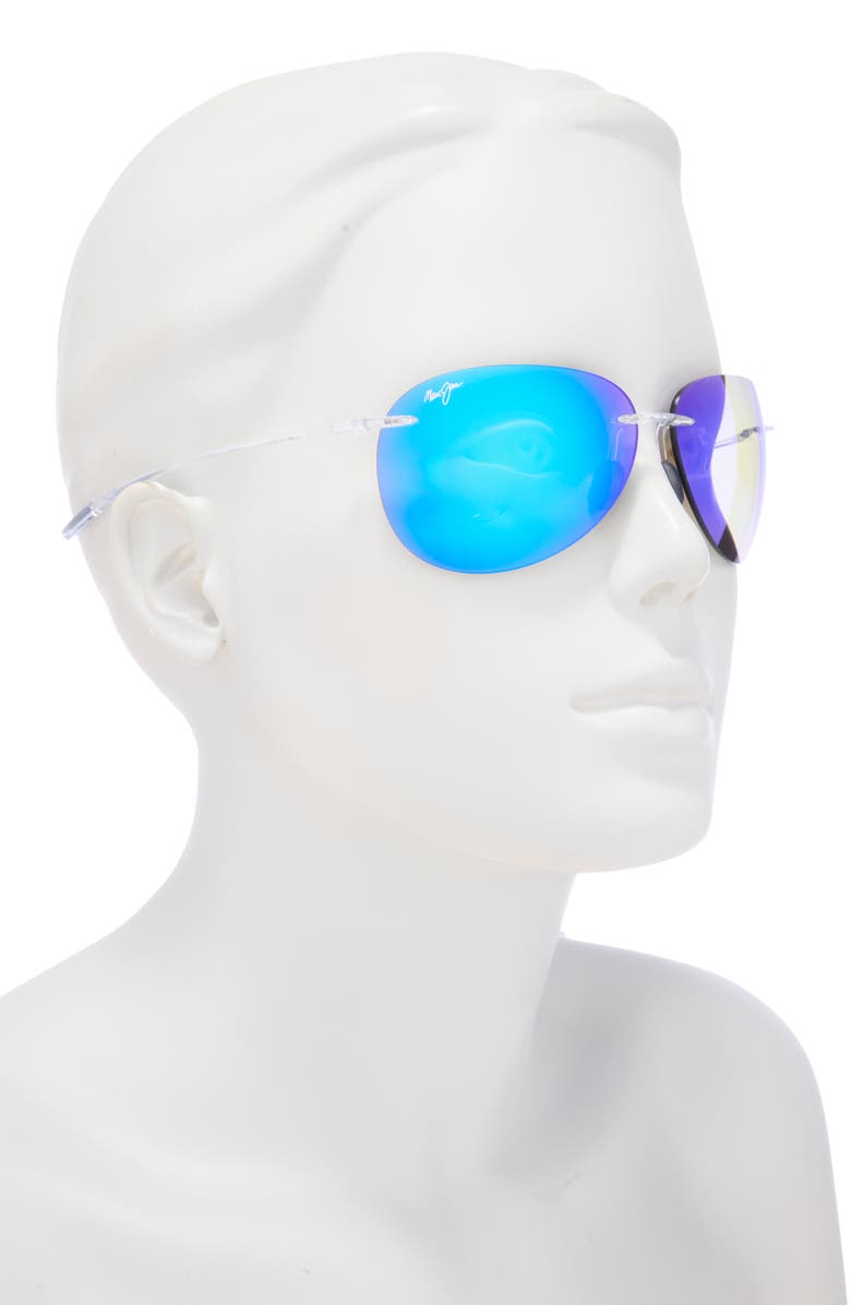 Maui Jim 62mm Aviator Sunglasses, Alternate, color,