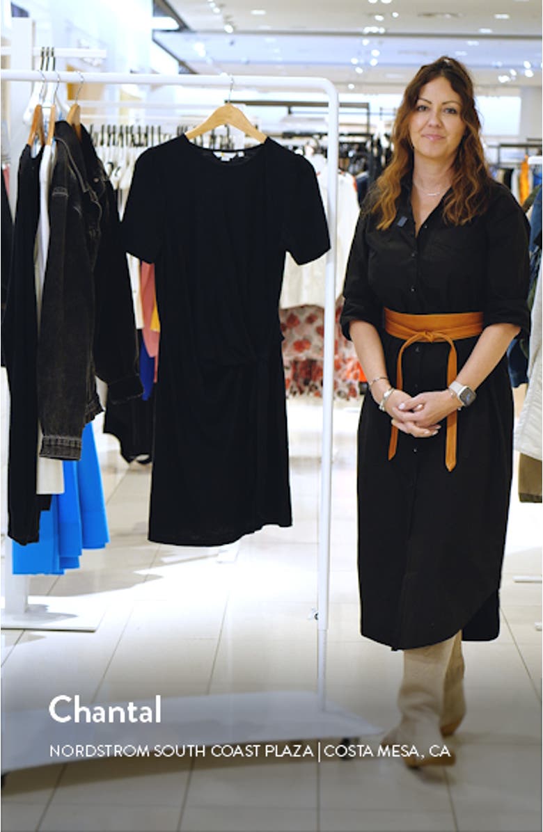 Knotted Cotton Blend Jersey Dress, sales video thumbnail