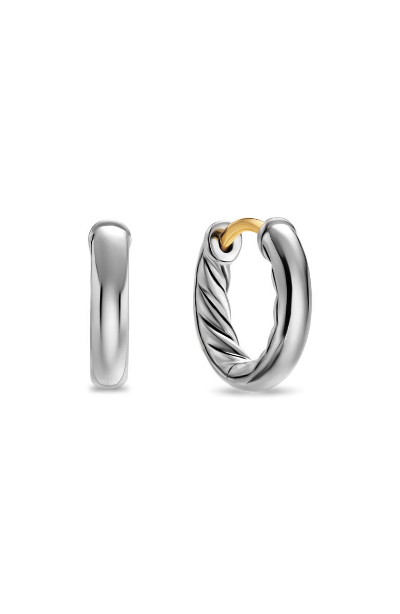 David Yurman DY Mercer<sup>®</sup> Huggie Hoop Earrings, Main, color, Silver