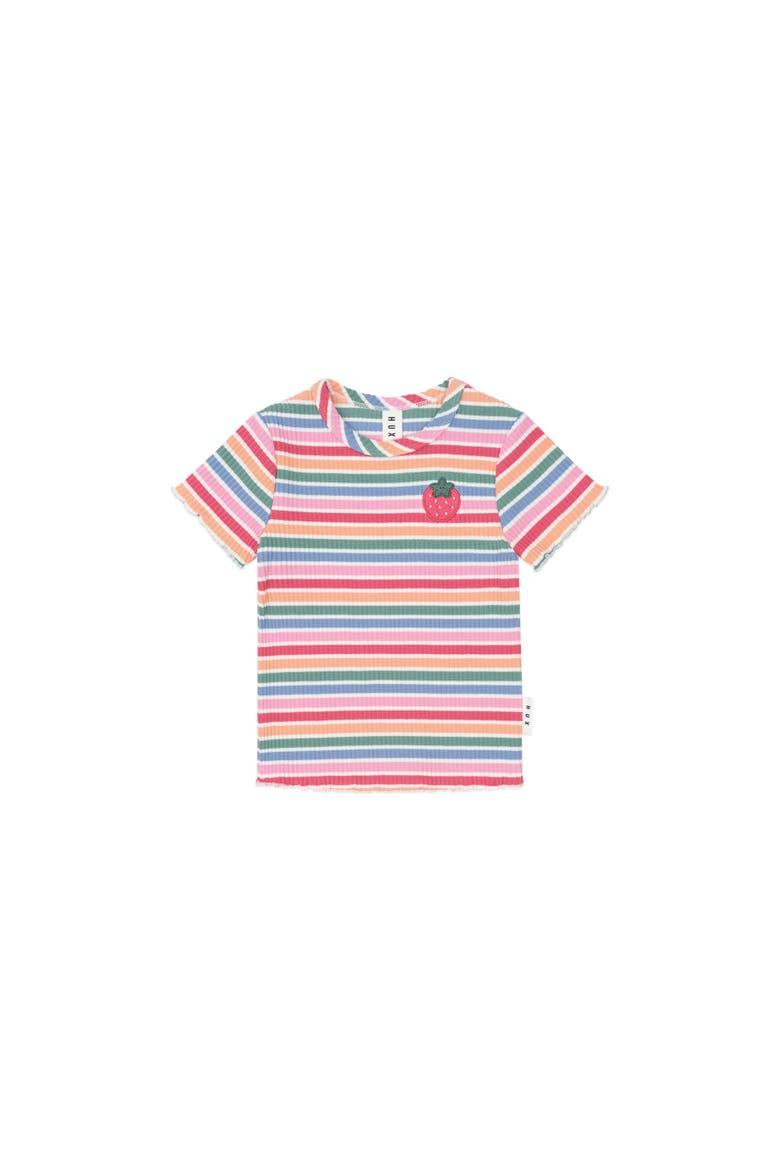 Tutti Frutti Stripe Rib Tee, Main, color, Multi