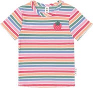Huxbaby Tutti Frutti Stripe Rib Tee