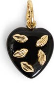 Clare V. Bisou Heart Onyx Charm