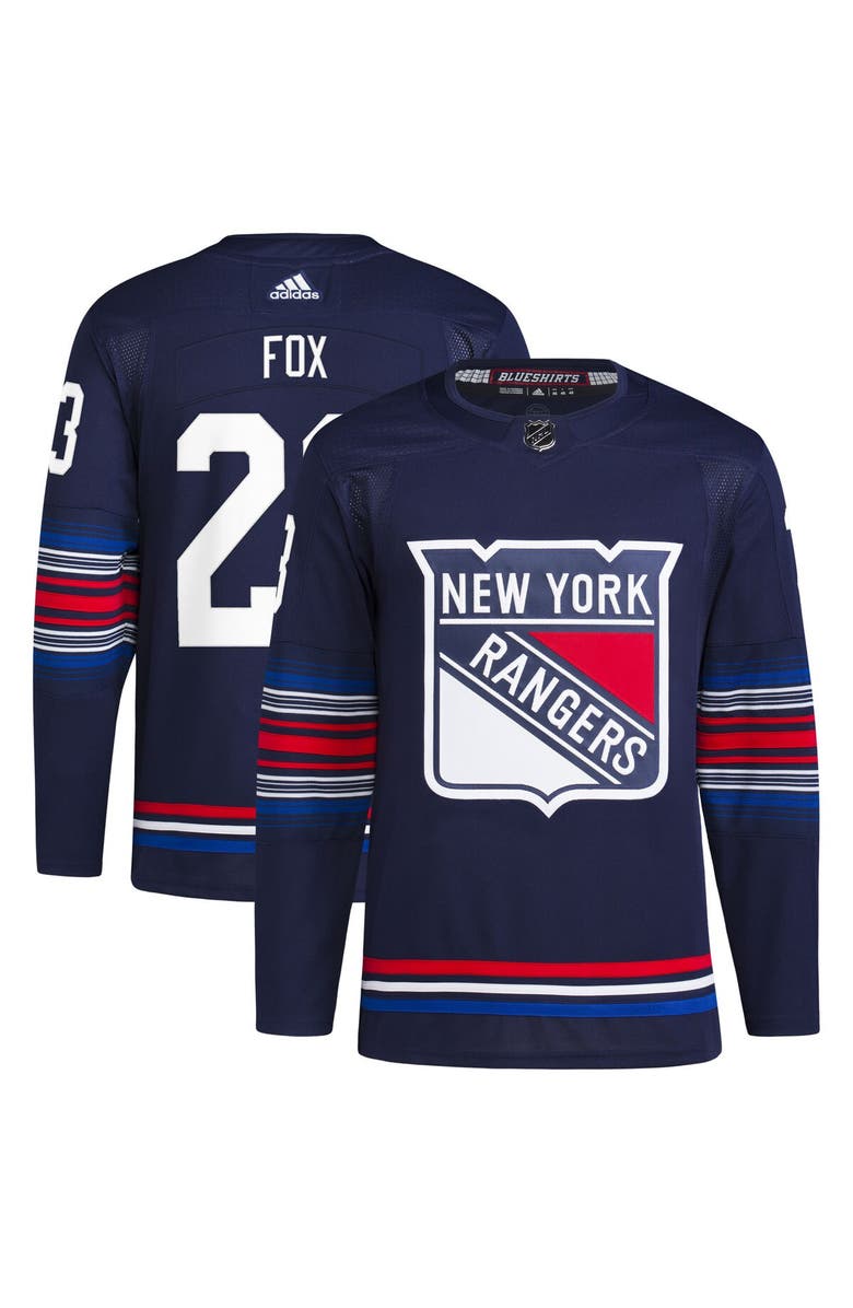 adidas Men's adidas Adam Fox Navy New York Rangers Alternate Authentic Primegreen Player Jersey, Main, color,