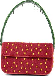 STAUD Tommy Beaded Shoulder Bag