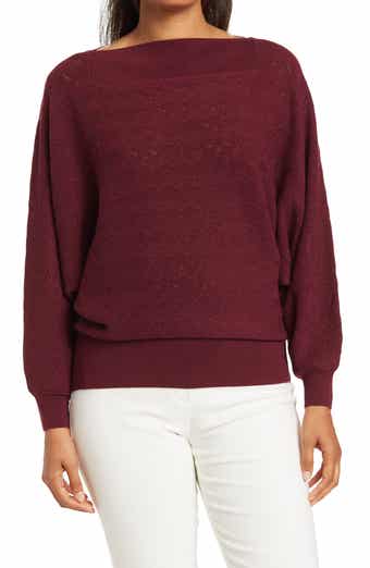 Trina Turk Halima Blouson Sleeve Merino Wool Sweater