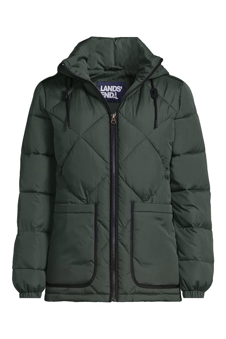 Plus Size FeatherFree Insulated Diamond Quilted Jacket, Alternate, color, Evening Forest
