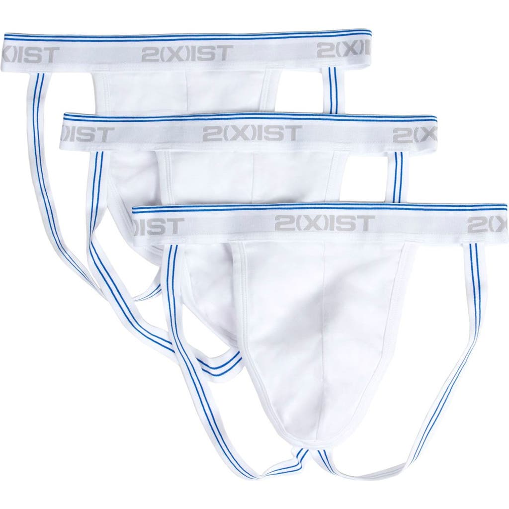 2(x)ist 3-pack Stretch Jock Straps In White