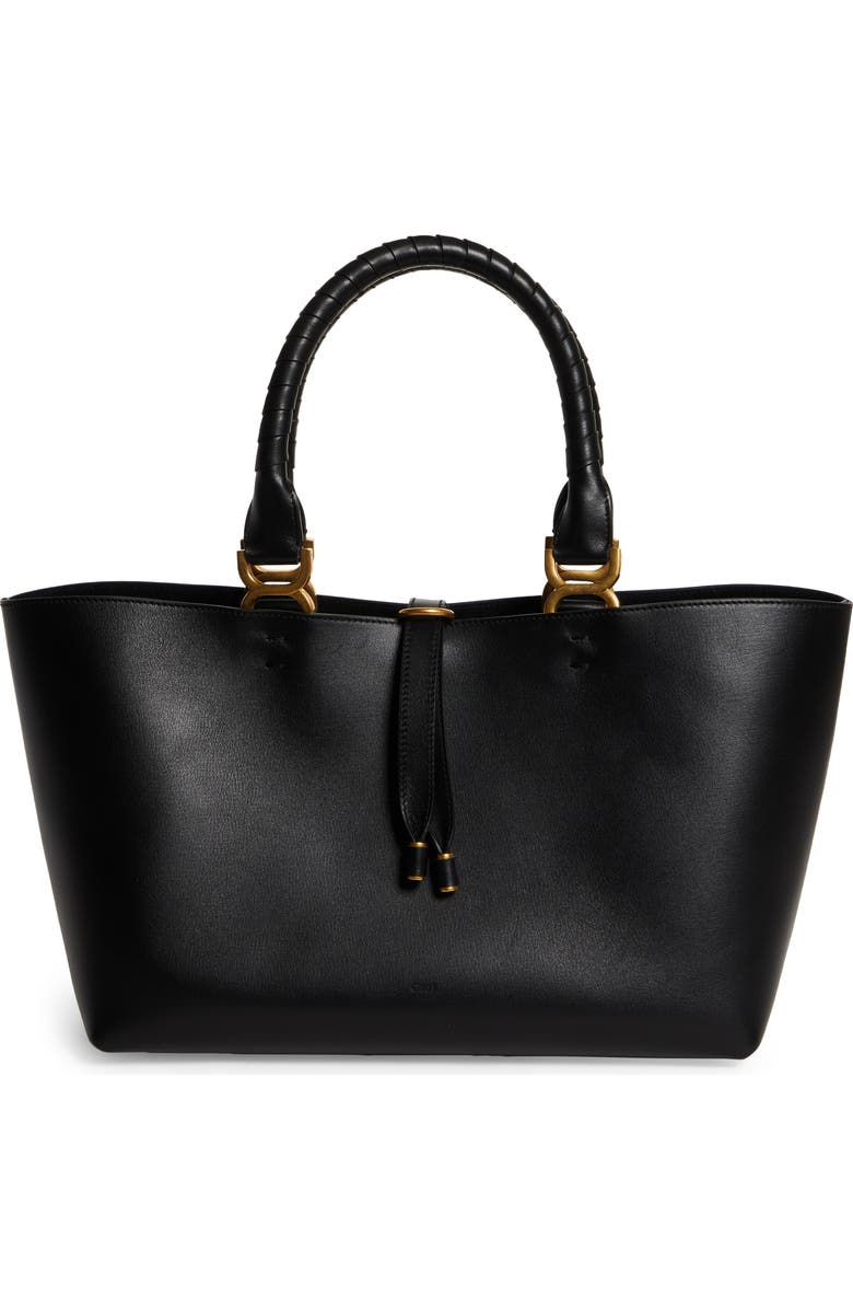 Chloé Small Marcie Grained Leather Tote, Main, color,