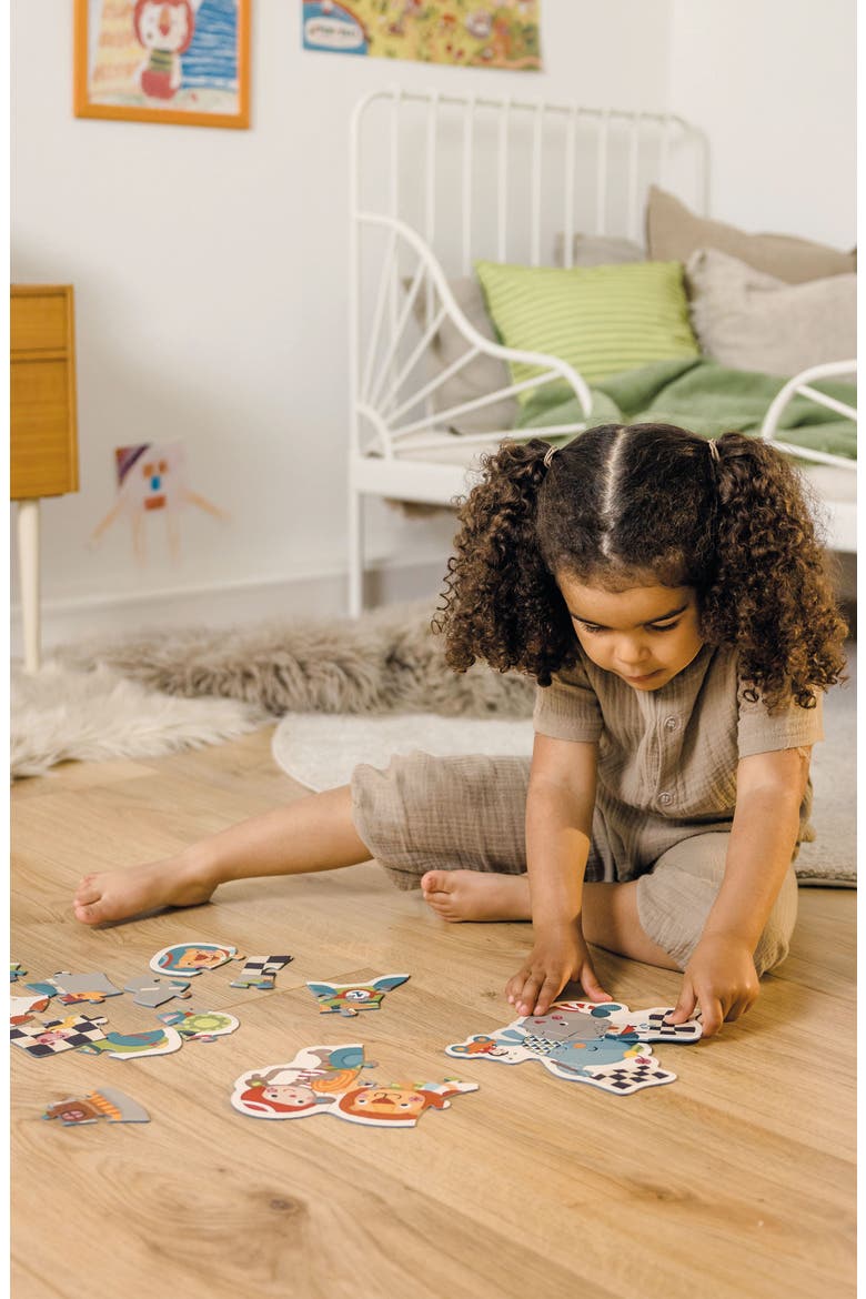 Bababoo Lion Race Figure Puzzle, Alternate, color, Turquoise