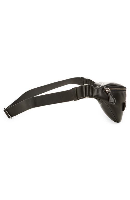 Dolce & Gabbana Dolce&gabbana Leather Belt Bag In 80999 Nero