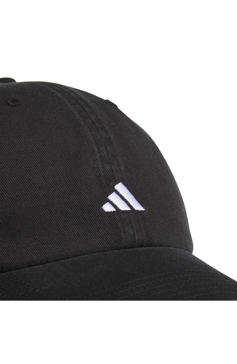 adidas Saturday 3 Baseball Cap, Alternate, color, Black/White
