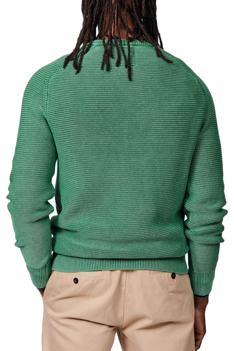 Saxilby Tuck Stitch Crew Neck Jumper, Alternate, color, Green