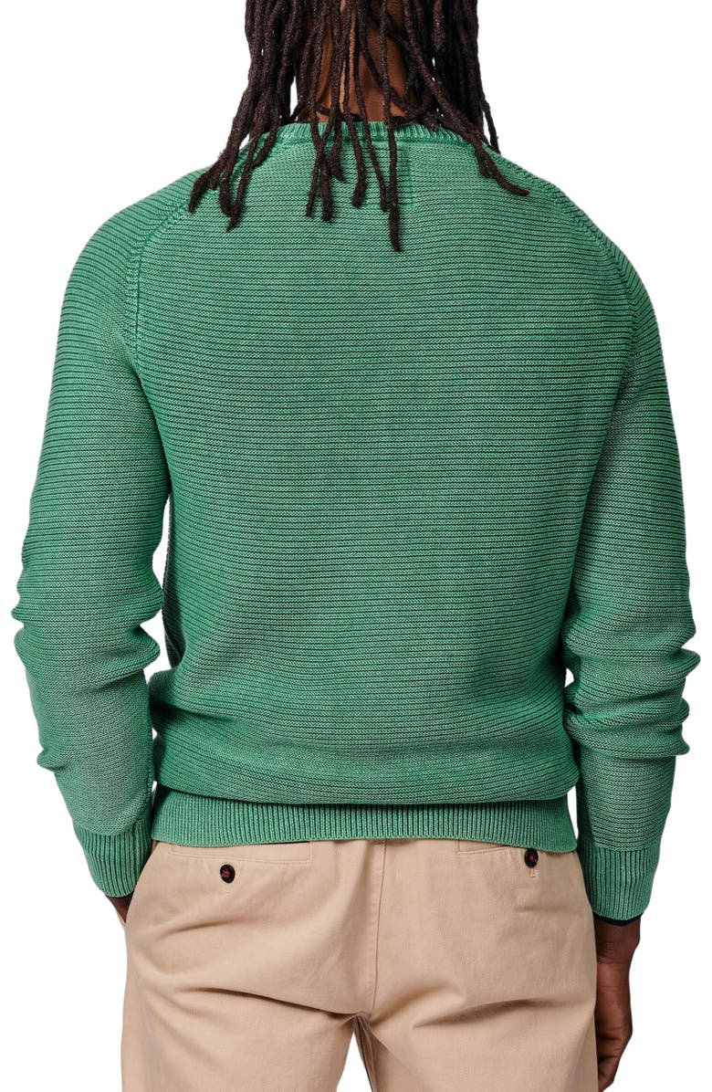 Aubin Saxilby Tuck Stitch Crew Neck Jumper, Alternate, color, Green