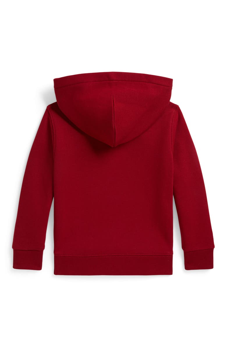 Kids' Polo Graphic Hoodie, Alternate, color, EATON RED