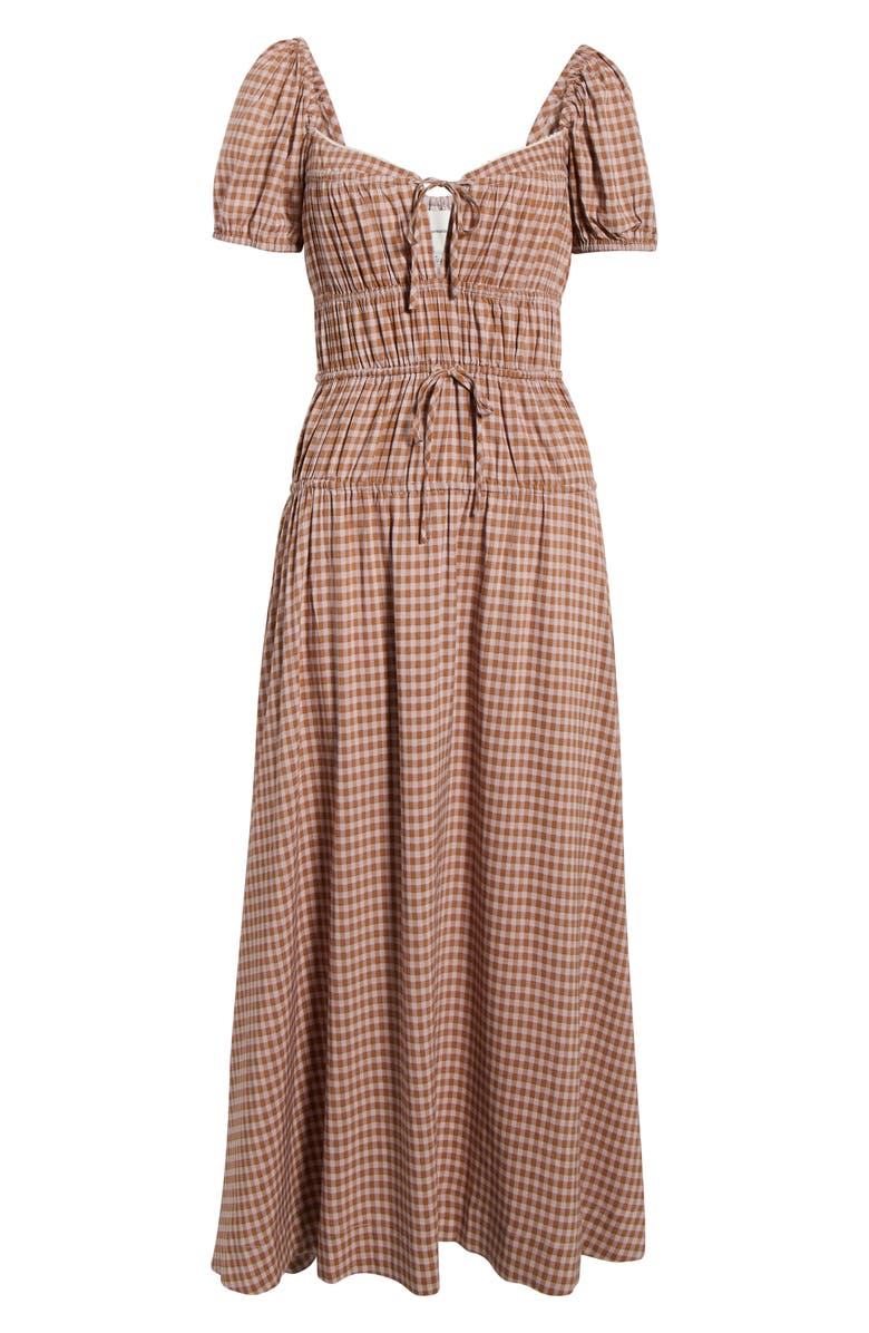 Reformation Rhett Cotton Blend Gingham, Alternate, color, Audrie Check
