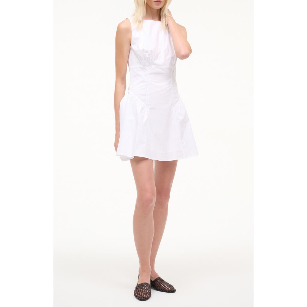 STAUD Gwen Minidress in White at Nordstrom, Size 00