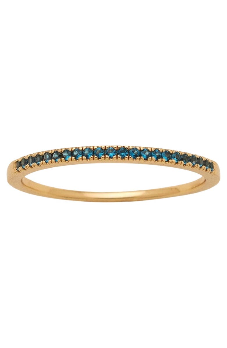 MADE BY MARY Birthstone Stacking Ring, Main, color, Gold Vermeil