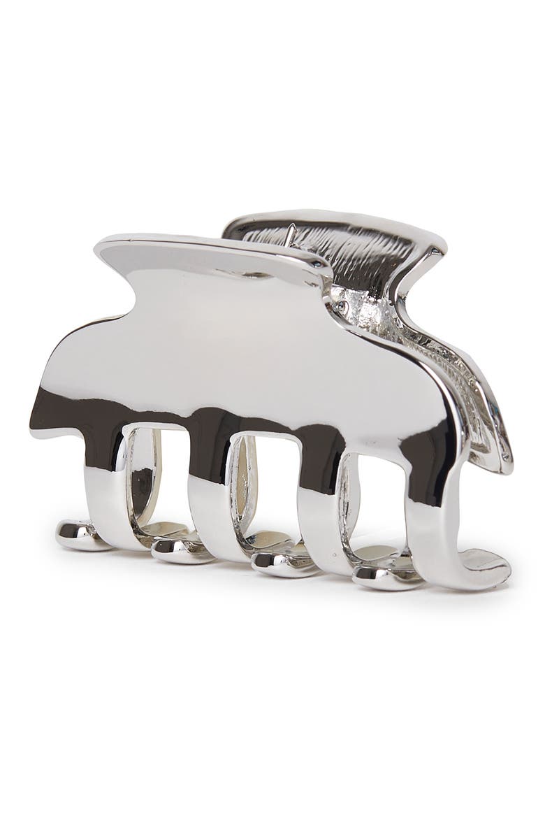 Mini Claw Clip, Alternate, color, SILVER