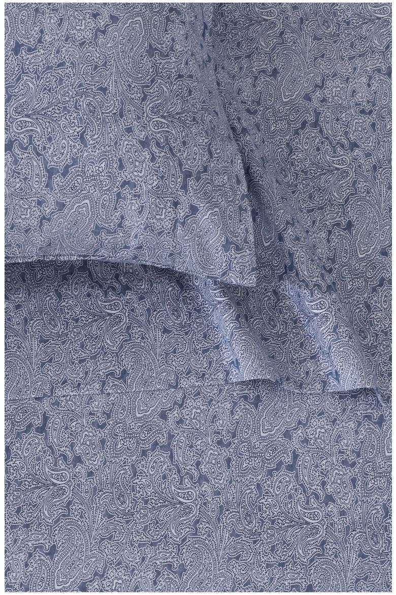 Cotton Flannel Sheet Set, Alternate, color, LUDOVICA PAISLEY