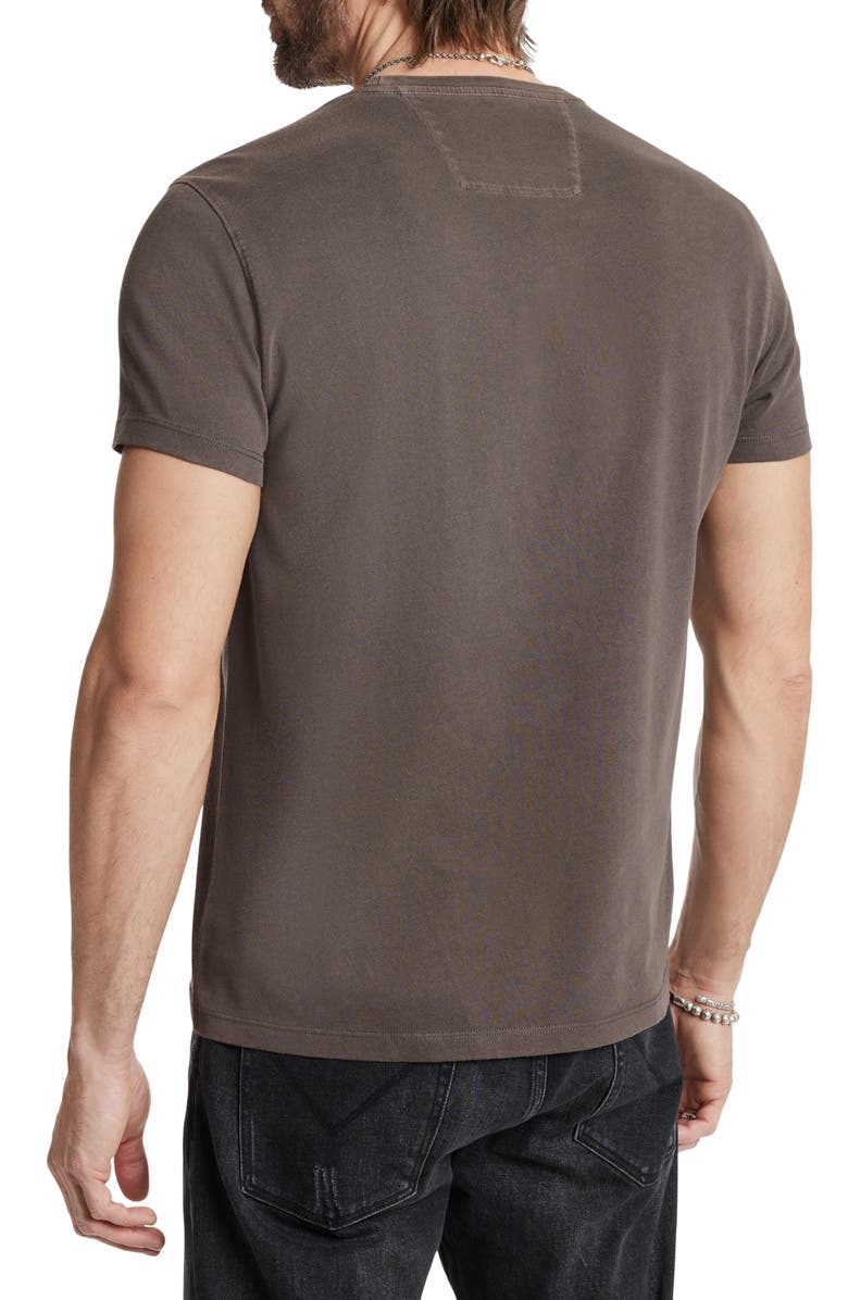 John Varvatos Skull Appliqué T-Shirt, Alternate, color, Kalamata