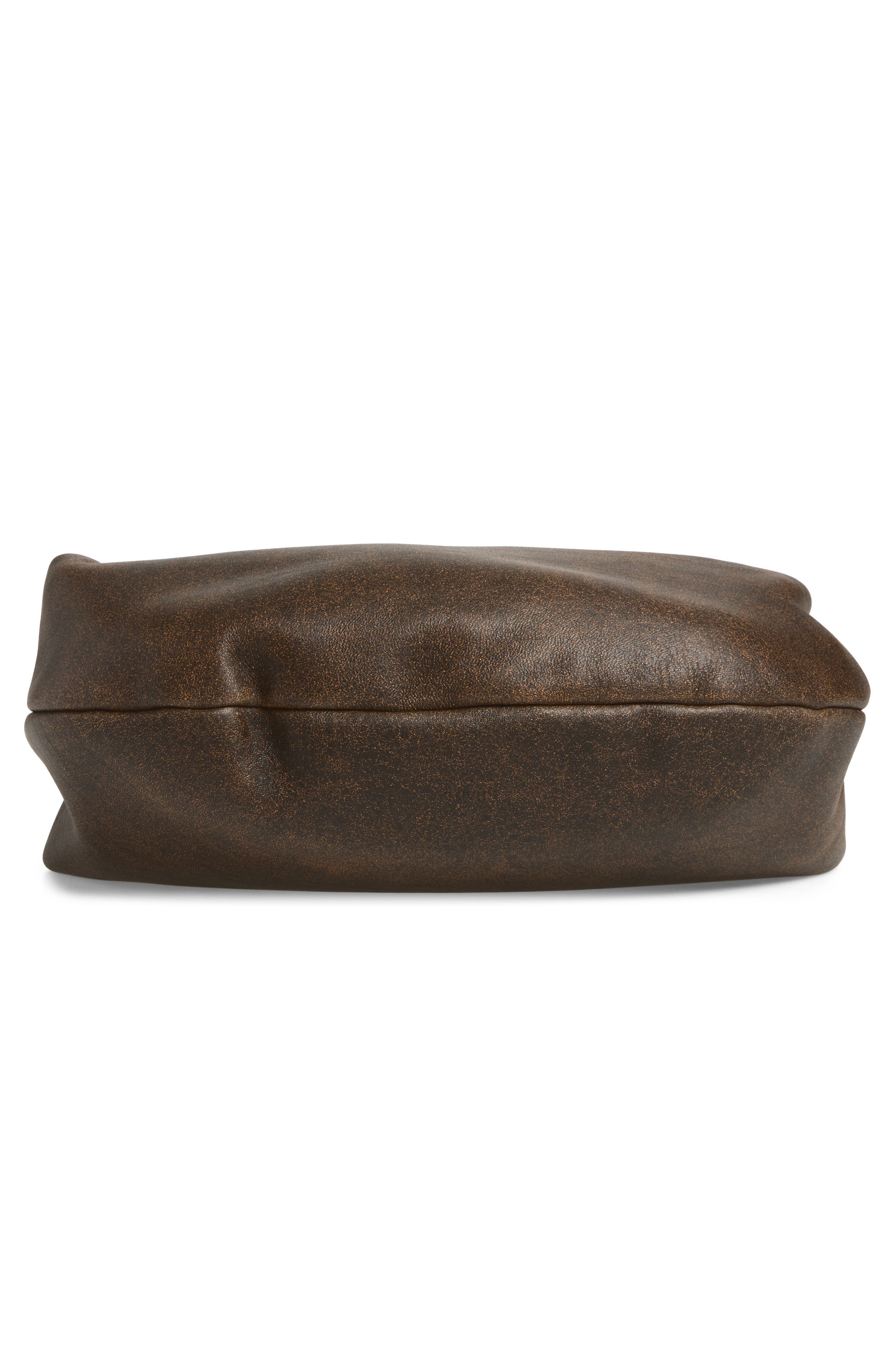 Medium Olivia Leather Hobo Bag, Alternate, color, NATURAL/ BLACK