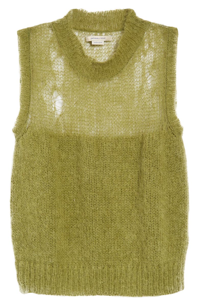 Paloma Wool Tranquilito Mixed Stitch Mohair & Alpaca Blend Sweater Vest, Alternate, color,