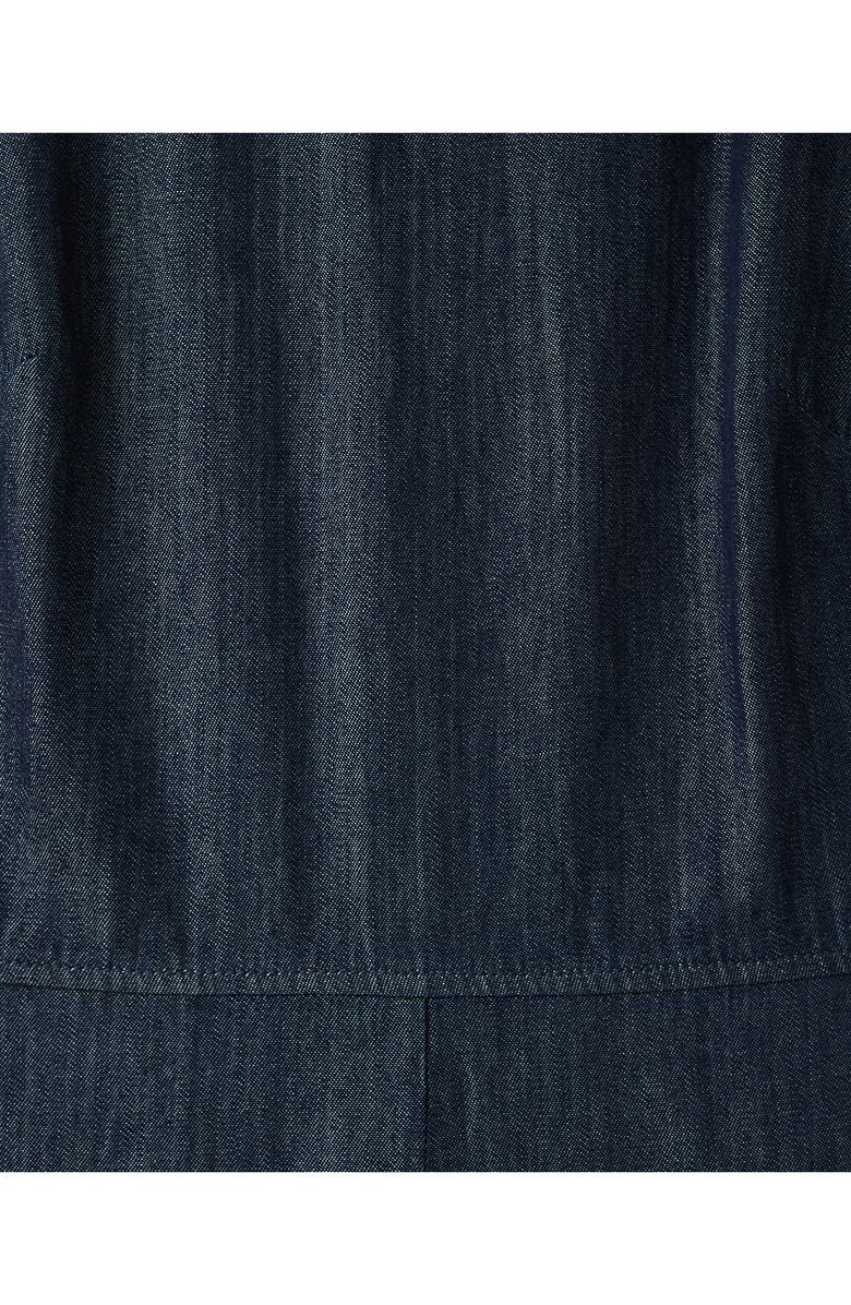 MANGO Chambray Wide Leg Jumpsuit, Alternate, color, Open Blue