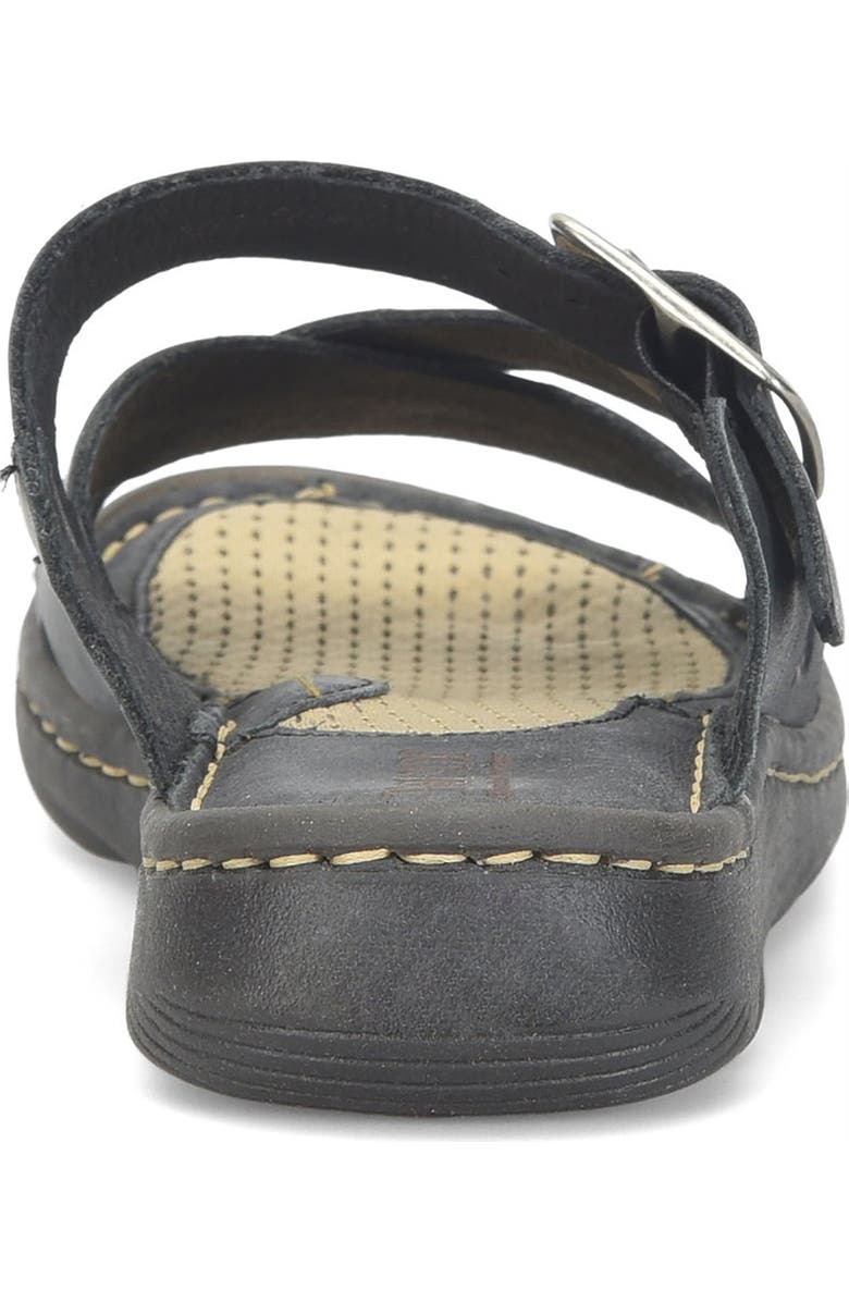 Børn Salas Slide Sandal, Alternate, color, Black Leather