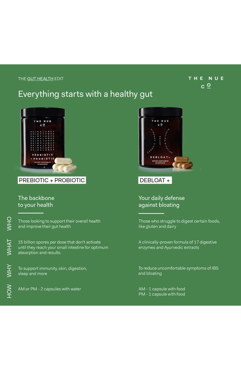 The Nue Co Prebiotic + Probiotic Dietary Supplement Capsules, Alternate, color,