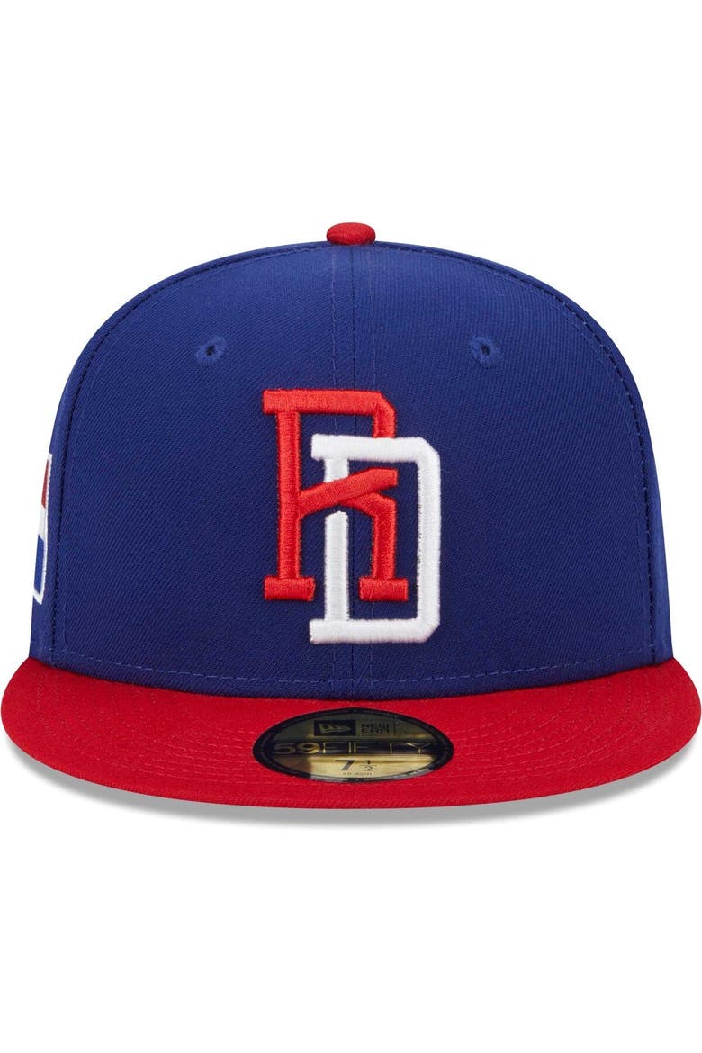 Men's New Era  Blue Dominican Republic Baseball 2023 World Baseball Classic 59FIFTY Fitted Hat, Alternate, color, Blue