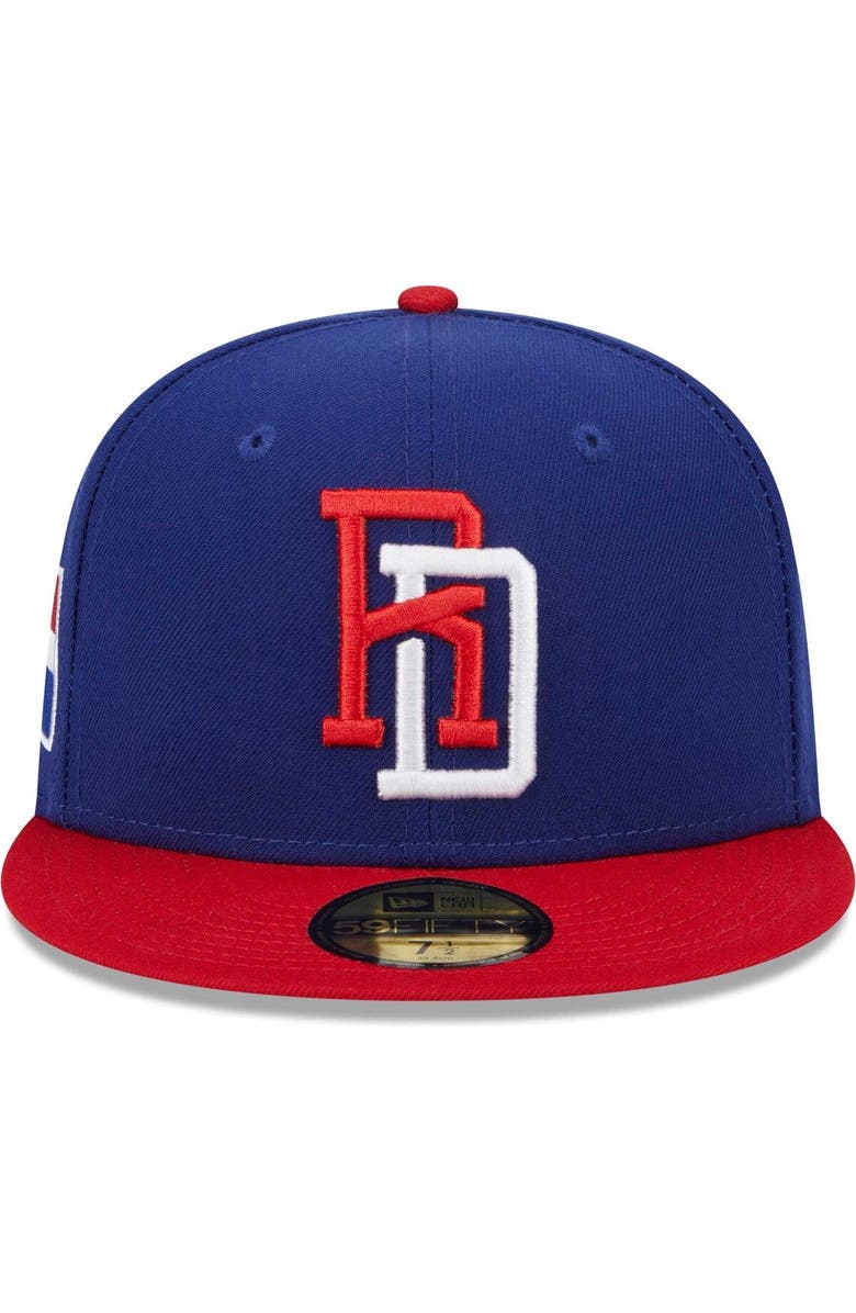 New Era Men's New Era Blue Dominican Republic Baseball 2023 World Baseball Classic 59FIFTY Fitted Hat, Alternate, color,