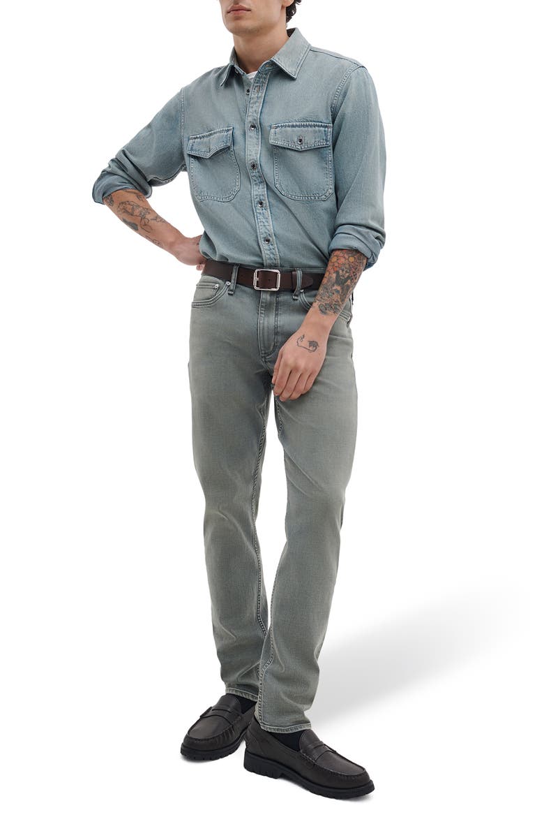 Fit 2 Authentic Stretch Infuse Slim Fit Jeans, Alternate, color, EDGEWATER
