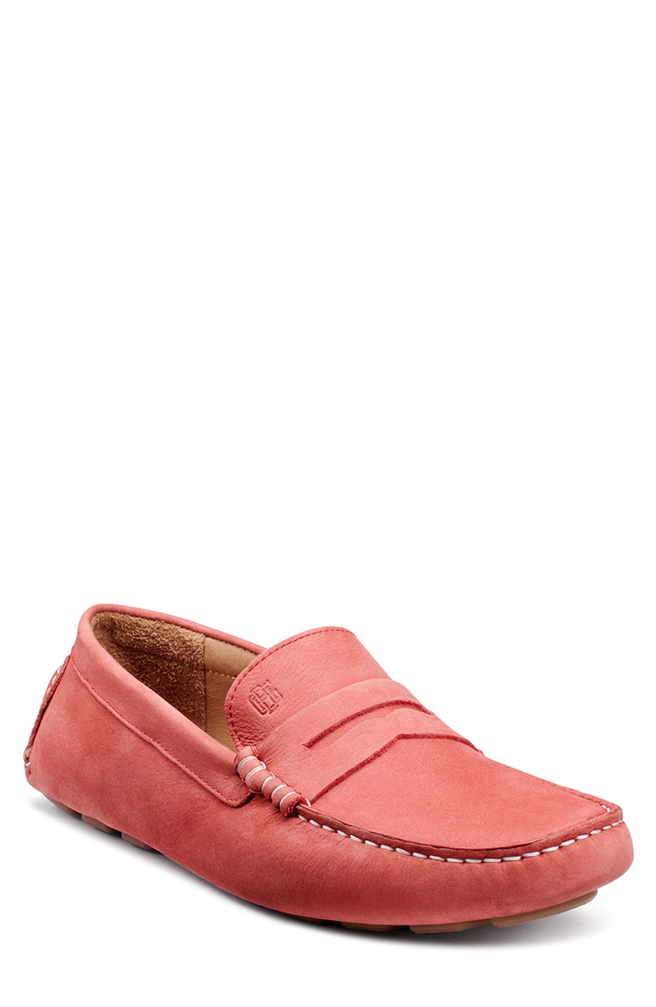 G.H.BASS Davis Driving Shoe, Main, color, Red Coral