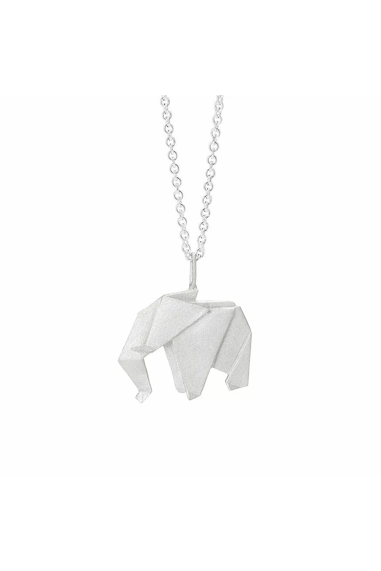 Origami Menagerie Necklaces, Alternate, color, Elephant