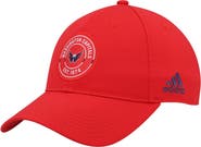 adidas Men's adidas Red Washington Capitals Team Circle Slouch Adjustable Hat