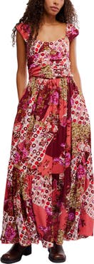 Free People Sasha Floral Mesh Midi Dress