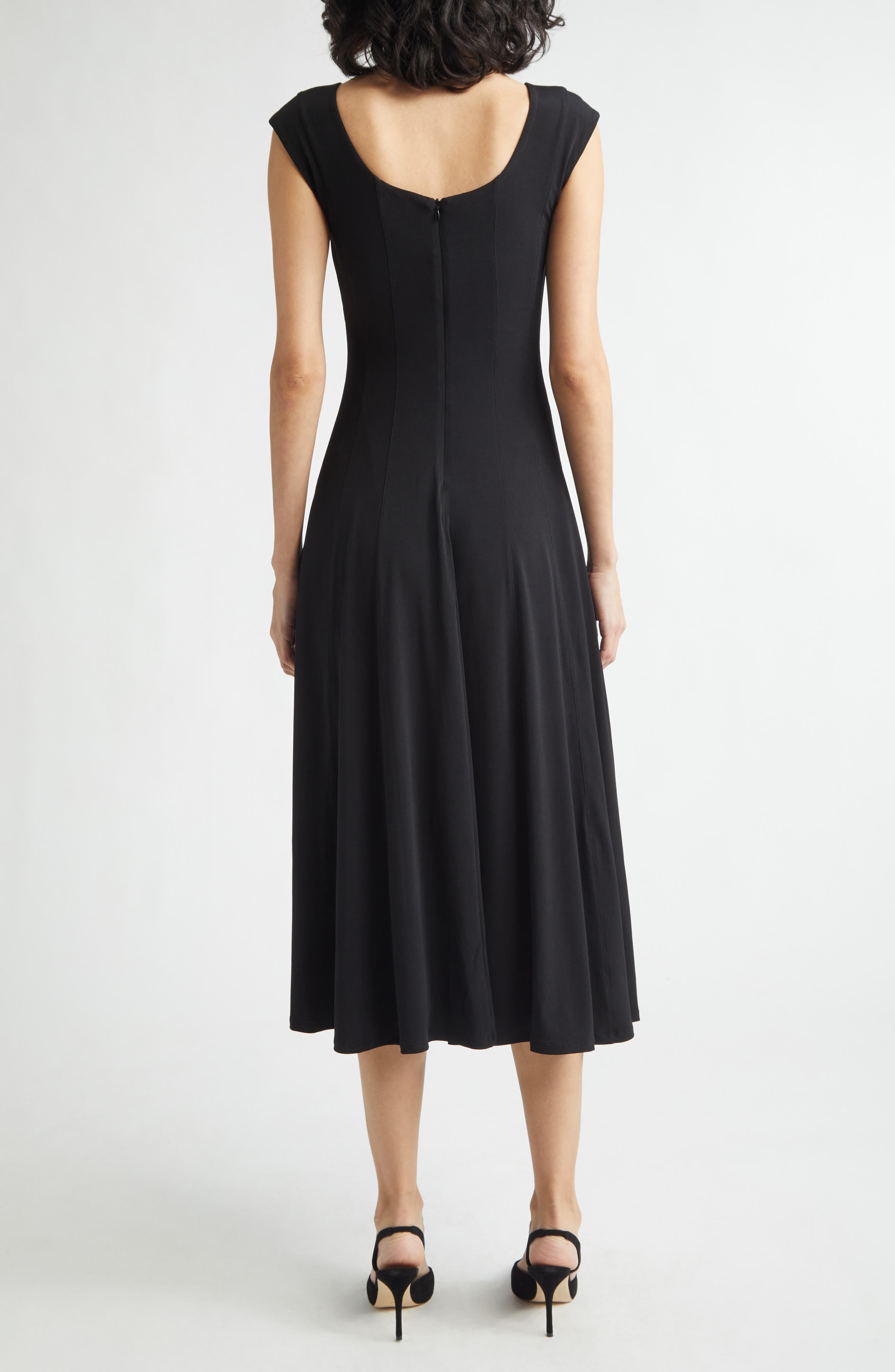 Flared Midi Dress - image 2