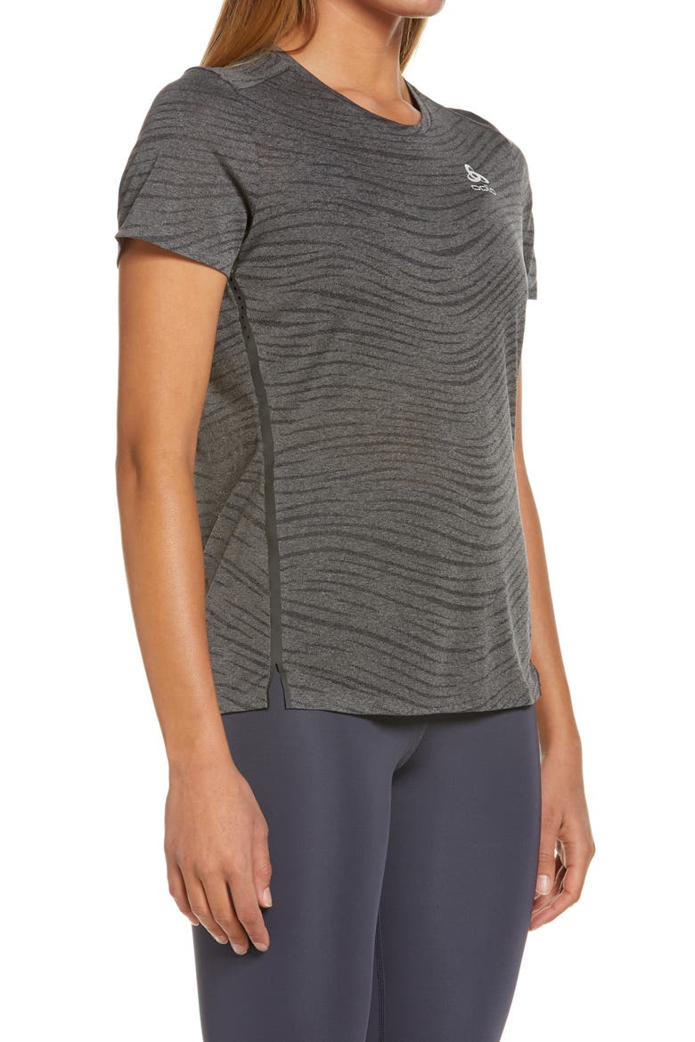 Zeroweight Chill-Tec Running T-Shirt, Alternate, color, BLACK MELANGE