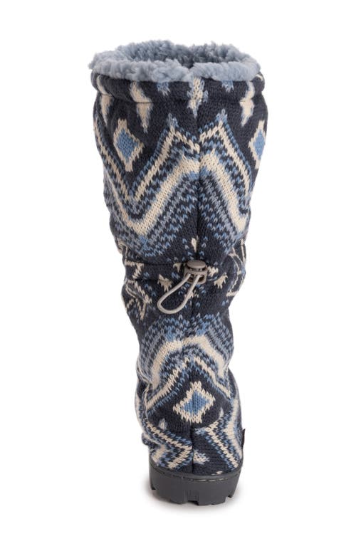 Muk Luks Tabbi Toggle Faux Shearling Slipper In Purple