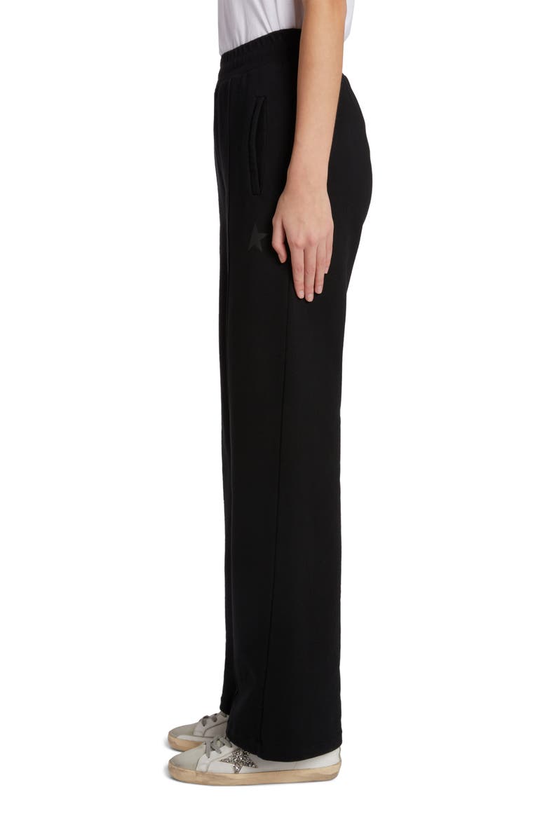 Star Logo Cotton Sweatpants, Alternate, color, BLACK
