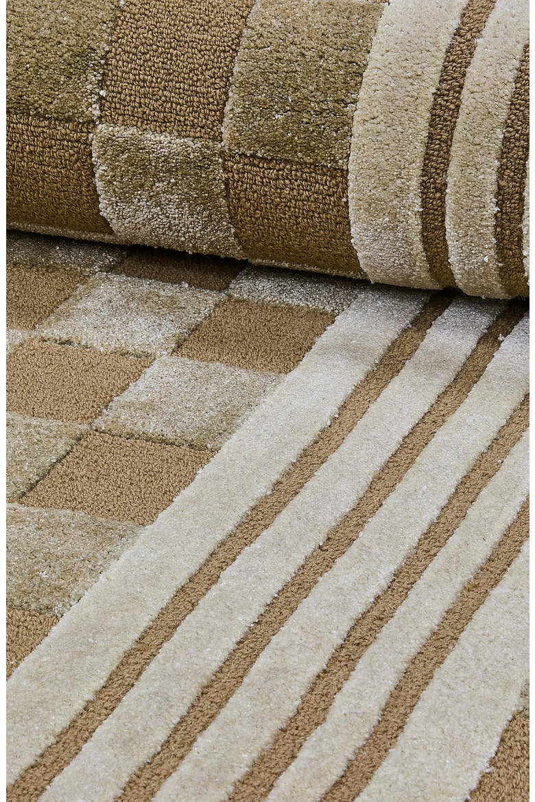 Mocha Tonal Check Rug, Alternate, color, MOCHA
