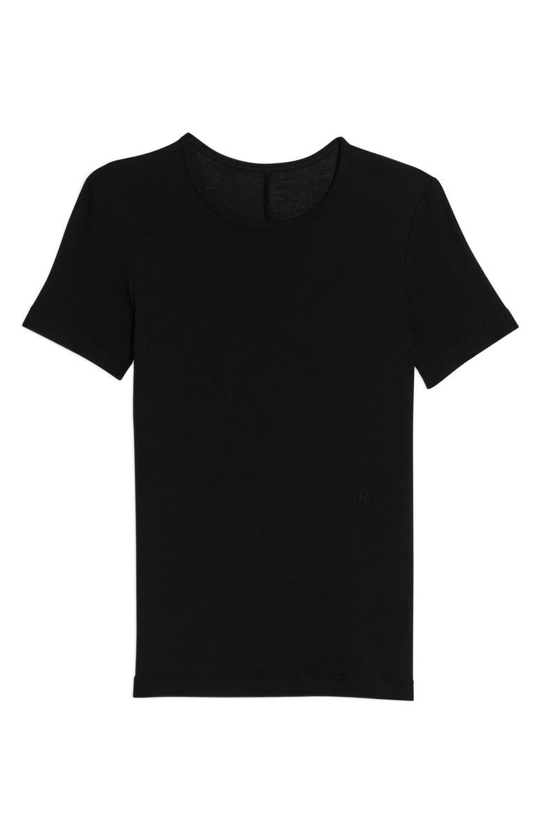 Helmut Lang Shrunken Cotton Modal Top, Alternate, color,