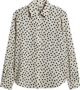 AK ANNE KLEIN Print Button-Up Shirt