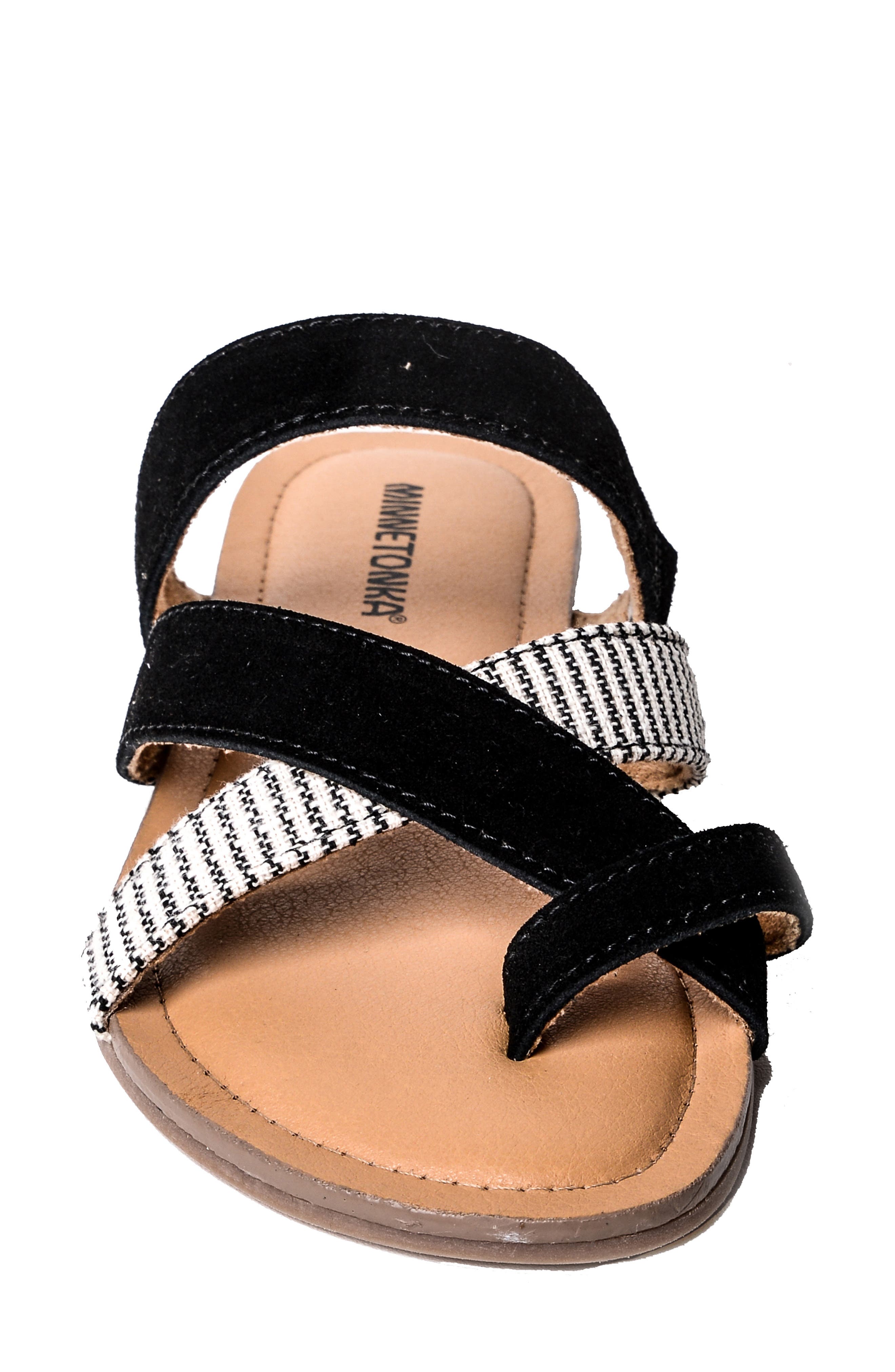 Minnetonka Faribee Strappy Sandal, Alternate, color, 