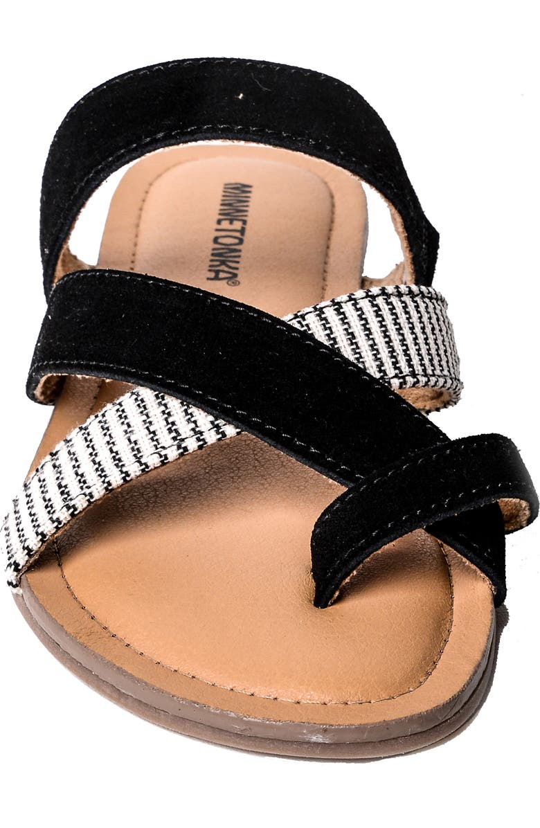 Minnetonka Faribee Strappy Sandal, Alternate, color,