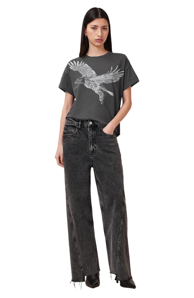 AllSaints Flite Briar Graphic T-Shirt, Alternate, color, Washed Black