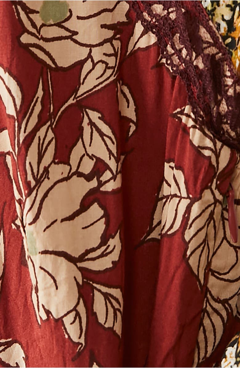 Free People Tilda Mixed Floral Long Sleeve Maxi Dress, Alternate, color, 